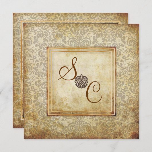 PixDezines Fidora,  Damask Kaart (Voorkant / Achterkant)