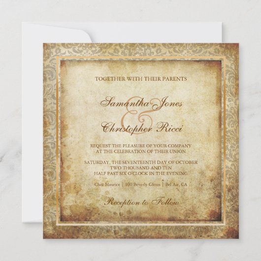 PixDezines Fidora,  Damask Kaart (Achterkant)