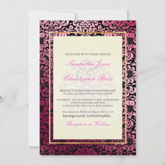 PixDezines Fidora Damask Kaart (Achterkant)