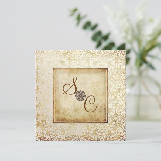 PixDezines FIDORA,  DAMASK Kaart (Staand voorkant)