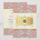 PixDezines Fidora  Damask Kaart (Voorkant / Achterkant)