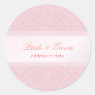 PixDezines Fidora Damask Ronde Sticker