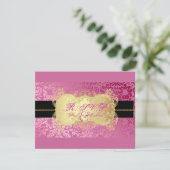 PixDezines Fidora Damask RSVP-kaarten RSVP Kaartje (Staand voorkant)
