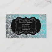 PixDezines Fidora  Damask Visitekaartje (Achterkant)