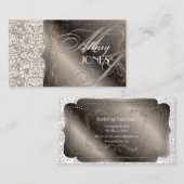 PixDezines Fidora  Damask Visitekaartje (Voorkant / Achterkant)