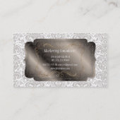 PixDezines Fidora  Damask Visitekaartje (Achterkant)