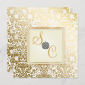 PixDezines Fidora en Oro Damask Kaart (Voorkant / Achterkant)