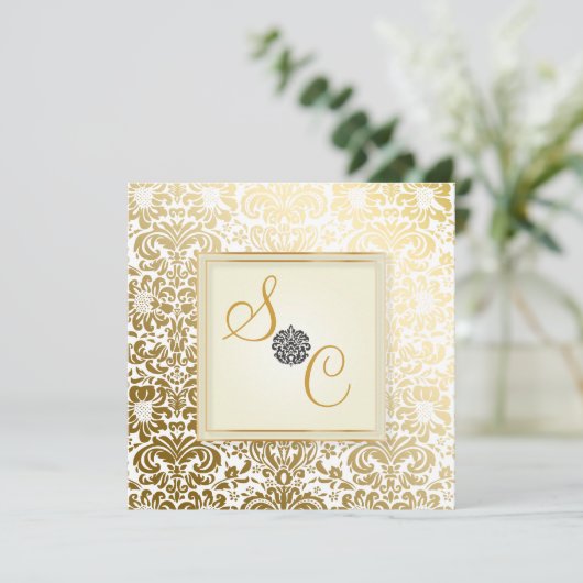 PixDezines Fidora en Oro Damask Kaart (Staand voorkant)