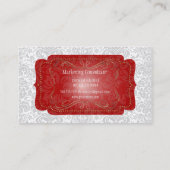 PixDezines Fidora Vintage Damask Visitekaartje (Achterkant)