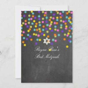 PixDezines fiesta+chalkboard/bat mitzvah Kaart
