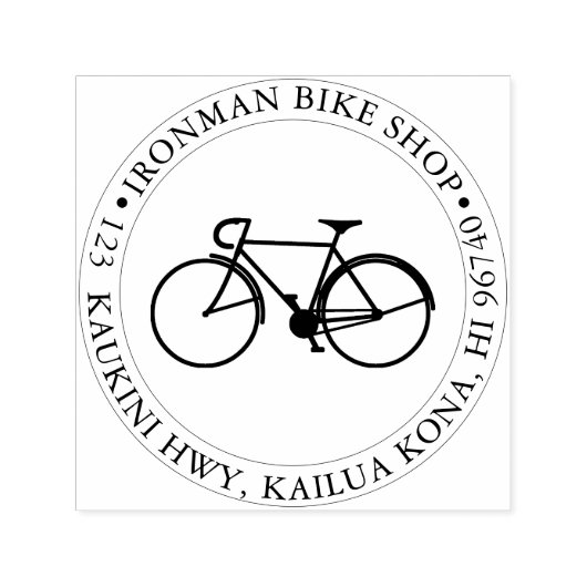 PixDezines Fiets Zelfinktende Stempel (Design)