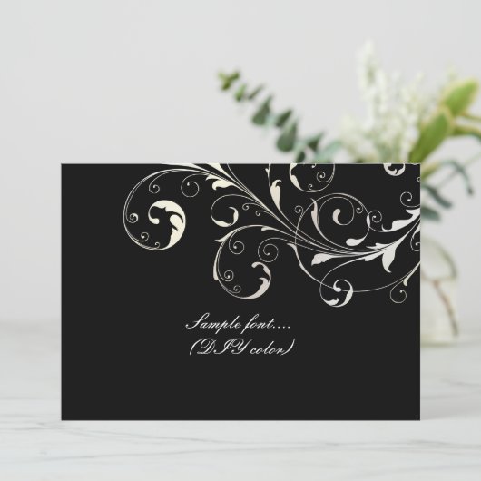 PixDezines filigraan wervelingen/diy achtergrond k Kaart (Staand voorkant)