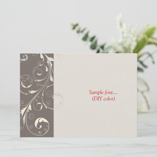 PixDezines filigraan wervelingen/doe-het-zelf kleu Kaart (Staand voorkant)