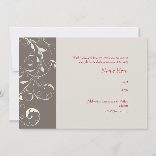 PixDezines filigraan wervelingen/doe-het-zelf kleu Kaart (Achterkant)