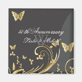 PixDezines filigraan wervelt+vlinders/diy letterty Magneet (Voorkant)