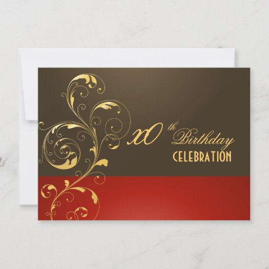 PixDezines filigree DIY event/Birthday Kaart (Voorkant)