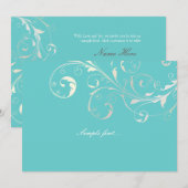 PixDezines filigree swirls/diy achtergrondkleur Kaart (Voorkant / Achterkant)