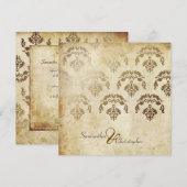 PixDezines Firenze Damask Kaart (Voorkant / Achterkant)