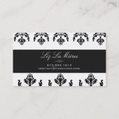 PixDezines firenze damast/diy achtergrond kleur Visitekaartje (Achterkant)