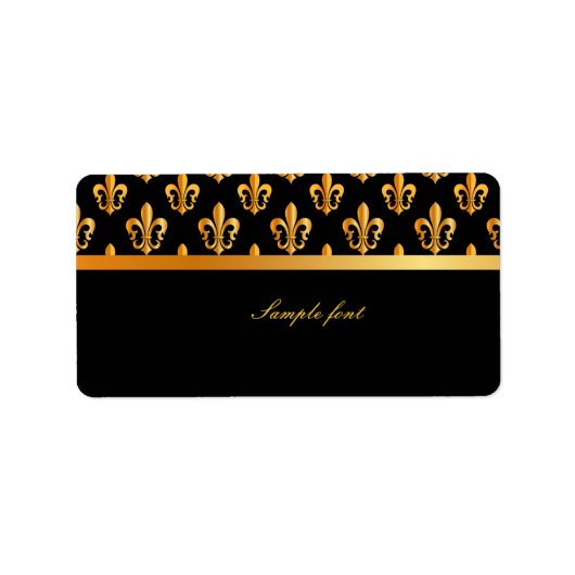 PixDezines Fleur de lis /DIY achtergrond Etiket (Voorkant)