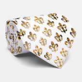 PixDezines fleur de lis/DIY achtergrondkleur Stropdas (Opgerold)
