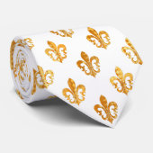 PixDezines fleur de lis/DIY achtergrondkleur Stropdas (Opgerold)