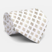 PixDezines fleur de lis/DIY achtergrondkleur Stropdas (Opgerold)