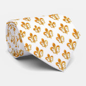 PixDezines fleur de lis/DIY achtergrondkleur Stropdas (Opgerold)