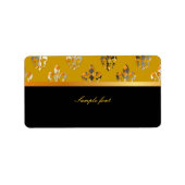 PixDezines Fleur de lis /DIY kleuren! Etiket (Voorkant)