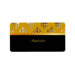 PixDezines Fleur de lis /DIY kleuren! Etiket