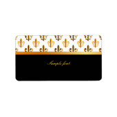 PixDezines Fleur de lis /DIY kleuren! Etiket (Voorkant)