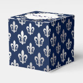 PixDezines fleur de lis silver Bedankdoosjes (Voorkant Zijde)