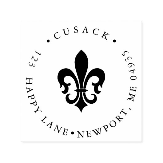 PixDezines Fleur de Lis Zelfinktende Stempel (Design)