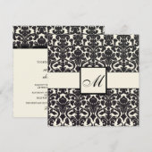 PixDezines Flora Damask/DIY achtergrondkleur! Kaart (Voorkant / Achterkant)