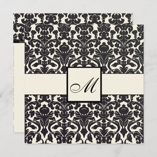 PixDezines Flora Damask/DIY achtergrondkleur! Kaart (Voorkant / Achterkant)