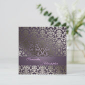PixDezines flora damask/diy background Kaart (Staand voorkant)