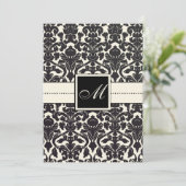 PixDezines Flora Damask/DIY color/crème Kaart (Staand voorkant)