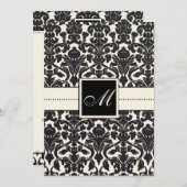 PixDezines Flora Damask/DIY color/crème Kaart (Voorkant / Achterkant)