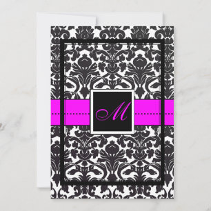 PixDezines Flora Damask/DIY color/neon roze Kaart