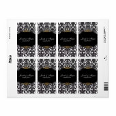 PixDezines Flora Damask/DIY kleur/wit Etiket (Full Sheet)
