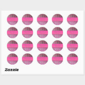 PixDezines Flora Damask Ronde Sticker (Vel)