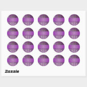 PixDezines Flora Damask Ronde Sticker (Vel)