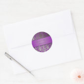 PixDezines Flora Damask Ronde Sticker (Envelop)