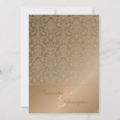 PixDezines Flora Damask Wedding Invitations Kaart (Voorkant)