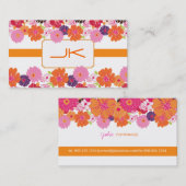 PixDezines Floral ~ Alegre Visitekaartje (Voorkant / Achterkant)