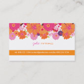 PixDezines Floral ~ Alegre Visitekaartje (Achterkant)