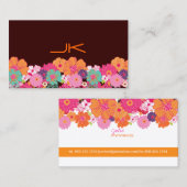 PixDezines Floral ~ Alegre Visitekaartje (Voorkant / Achterkant)