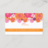 PixDezines Floral ~ Alegre Visitekaartje (Achterkant)