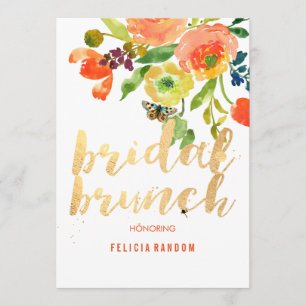 PixDezines Floral Bridal Brunch/DIY Background Kaart