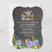 PixDezines Floral Vrijgezellenfeest/Chalkboard Kaart (Achterkant)